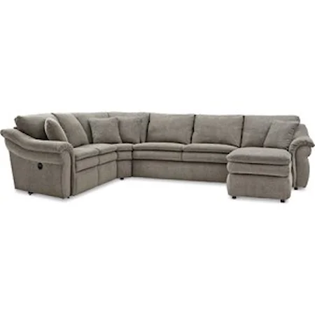 4-Piece Reclining Sectional Sofa with LAS
